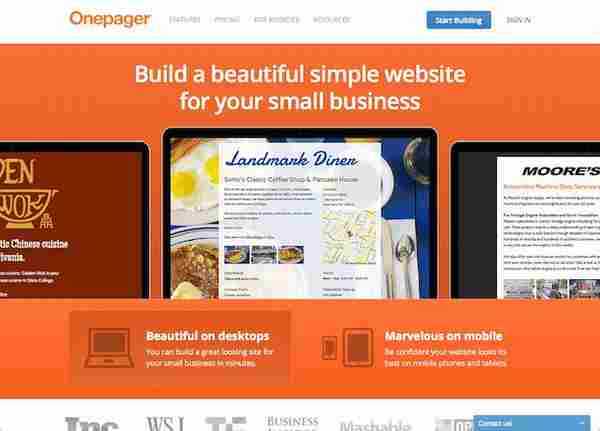 最适合中小企业的免费建站平台：Onepager！