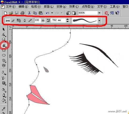 Coreldraw(CDR)设计绘制时尚女性技法实例教程集合