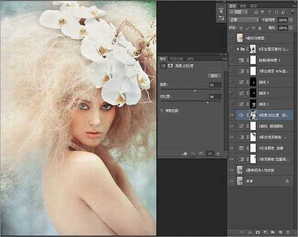 Photoshop(PS)把灰蒙模特头像照片调成梦幻色彩效果实例教程