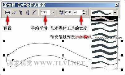 CorelDRAW艺术笔工具使用方法及操作技巧图解