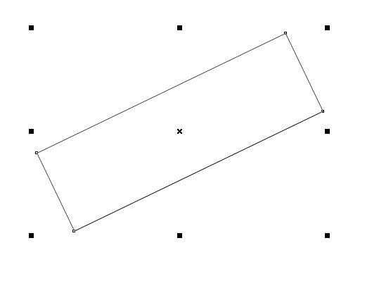 CDR斜边矩形怎么画? cdr绘制斜边矩形的教程