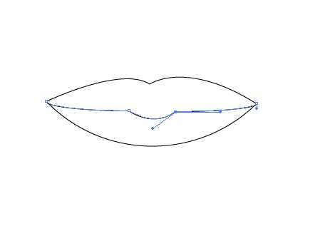 ai软怎么绘制大红唇? ai嘴唇标志的绘制方法