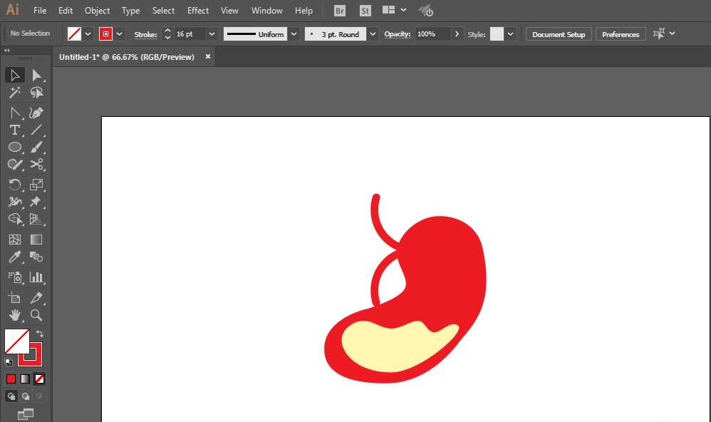 ai怎么设计胃的图标? ai绘制胃logo的教程
