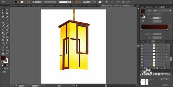 ai怎么设计矢量宫灯图? ai宫灯素材的画法